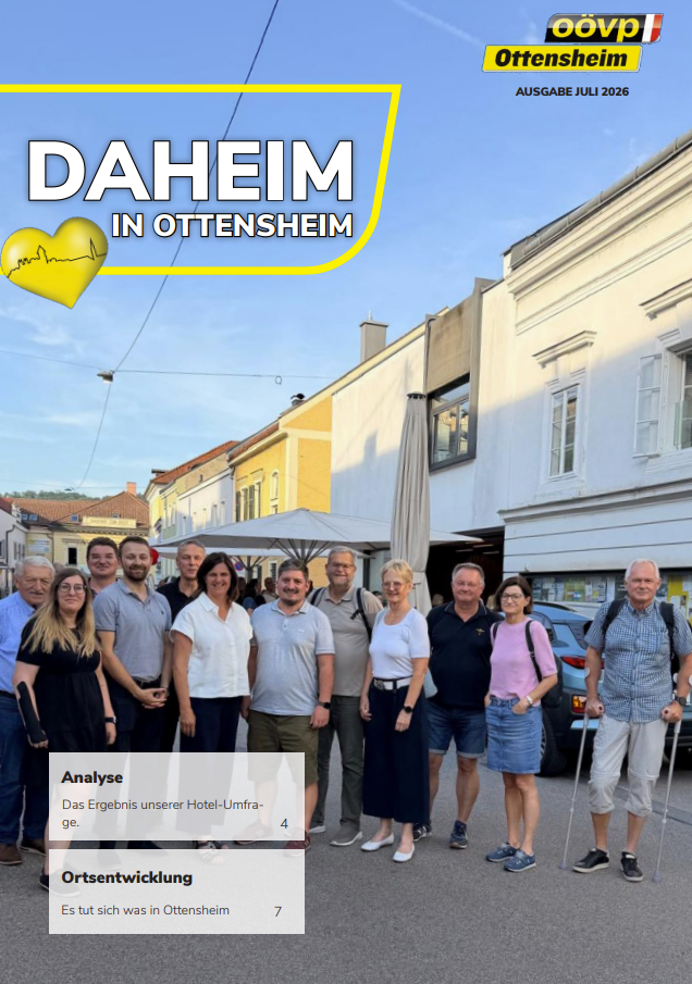 ÖVP Ottensheim Zeitung Juli 2026 ÖVP Ottensheim Zeitung Juli 2026